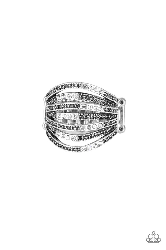 Securing My Finances - White rhinestone ring