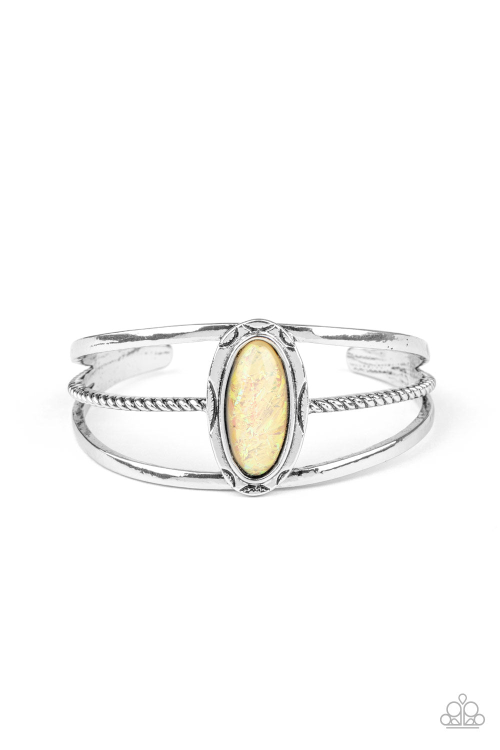Stone Sahara - Yellow cuff bracelet