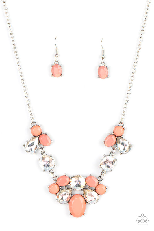 Ethereal Romance - Orange Necklace