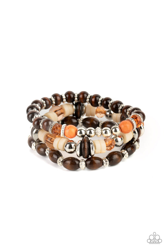 Belongs In The Wild - Orange/Multi Bracelet