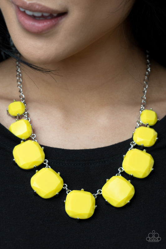 Prismatic Prima Donna - Yellow Necklace