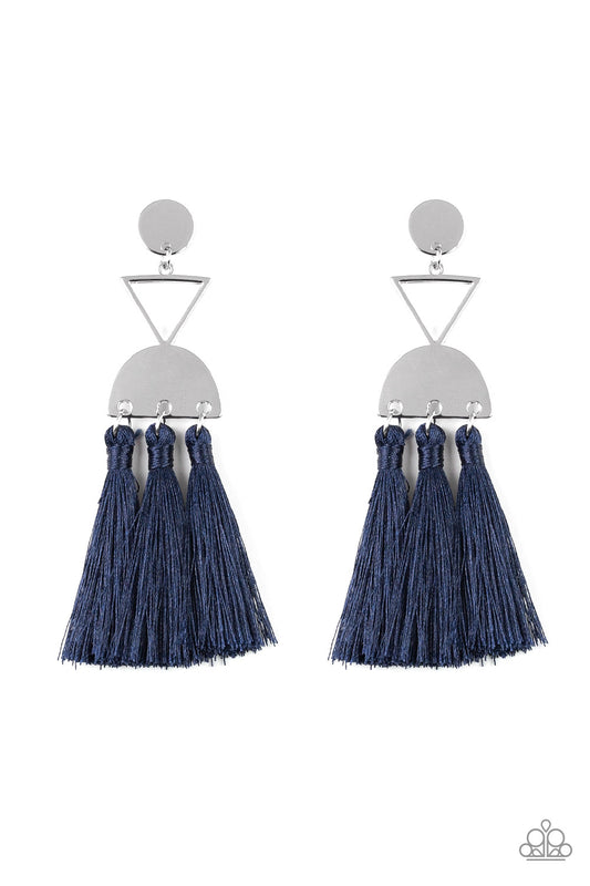 Tassel Trippin - Blue earrings