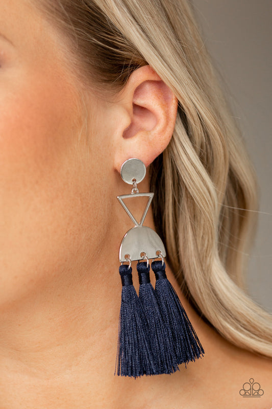 Tassel Trippin - Blue earrings