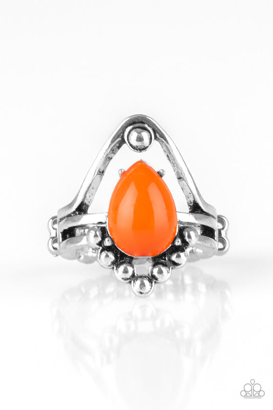 The Bold and The BEAD-iful - Orange ring