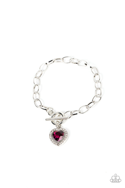 Till DAZZLE Do Us Part - Pink heart bracelet