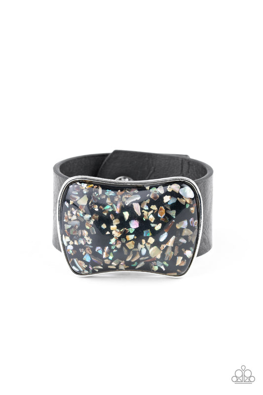 Twinkle Twinkle Little ROCK STAR - Black wrap bracelet