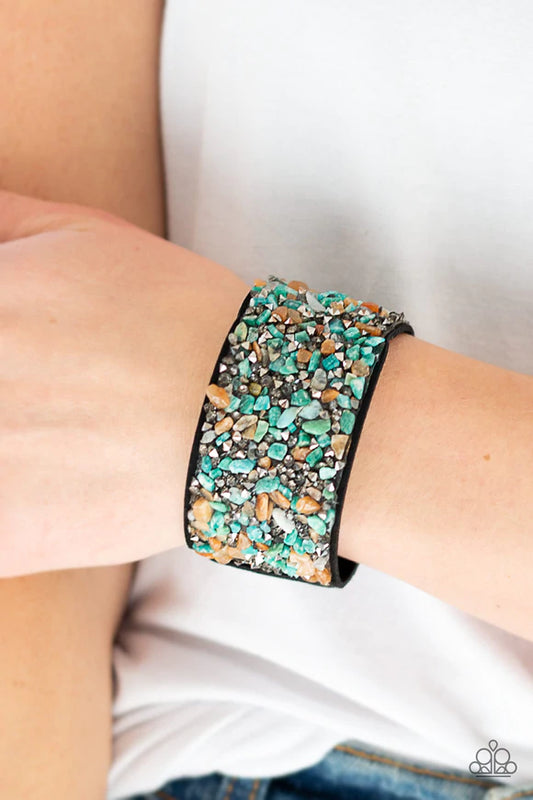 Crush Rush - Green Multi Wrap Bracelet