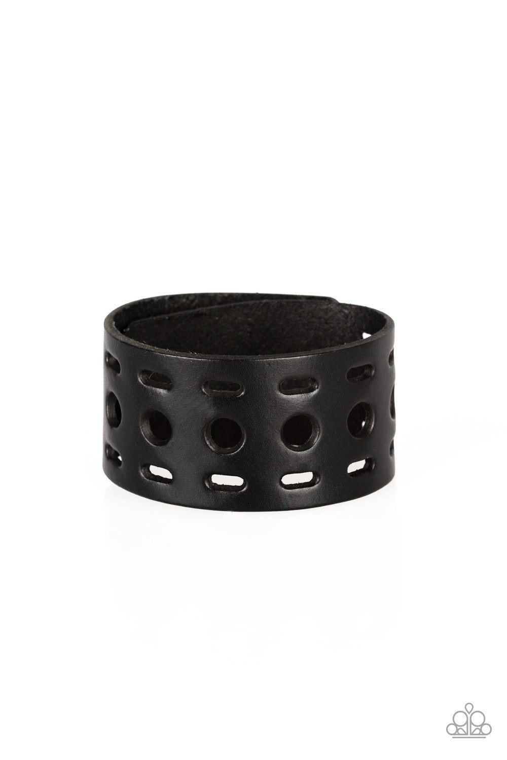 Free RANGER - Black Leather Bracelet