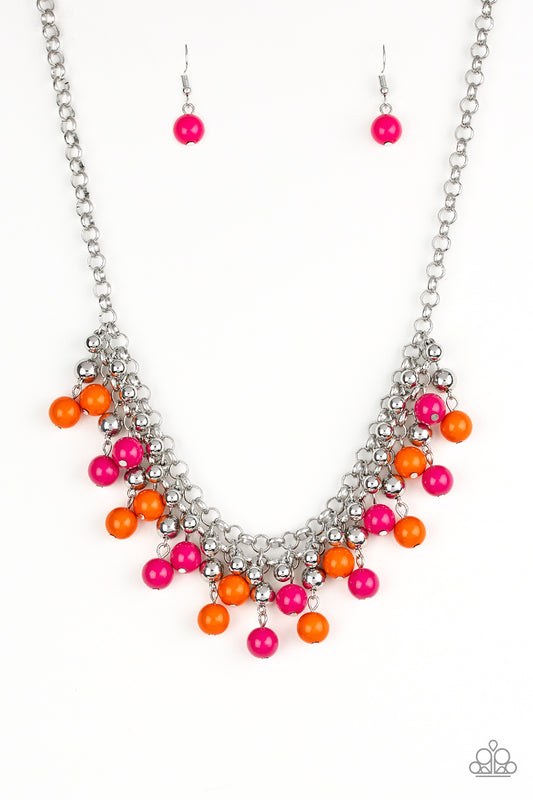Friday Night Fringe - Multicolor necklace