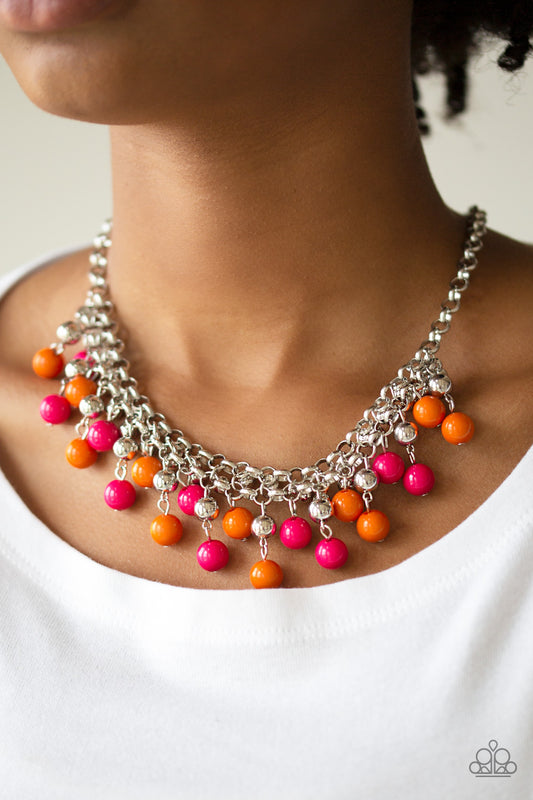 Friday Night Fringe - Multicolor necklace