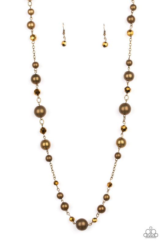 Modernly Majestic - Brass necklace