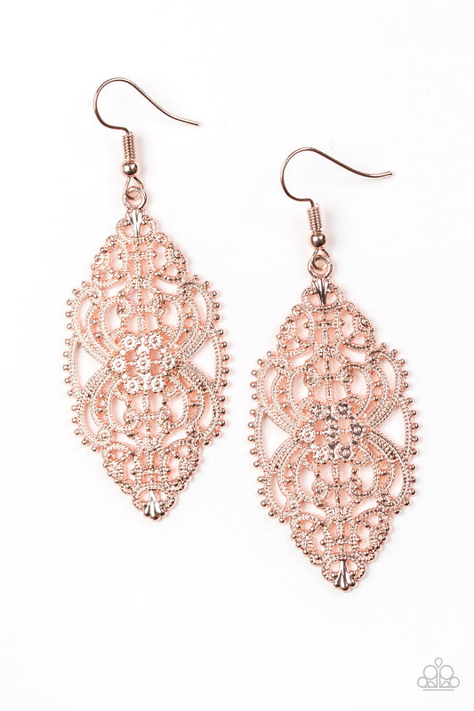 Ornately Ornate - Rose Gold earrings