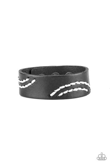 Rural Roamer - Black Leather Urban Bracelet