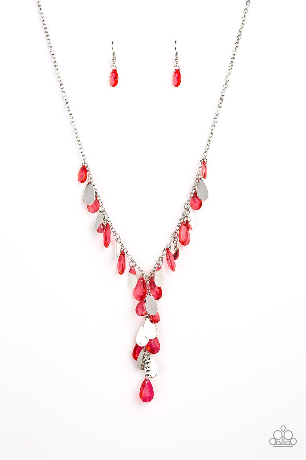 Sailboat Sunsets - Red necklace