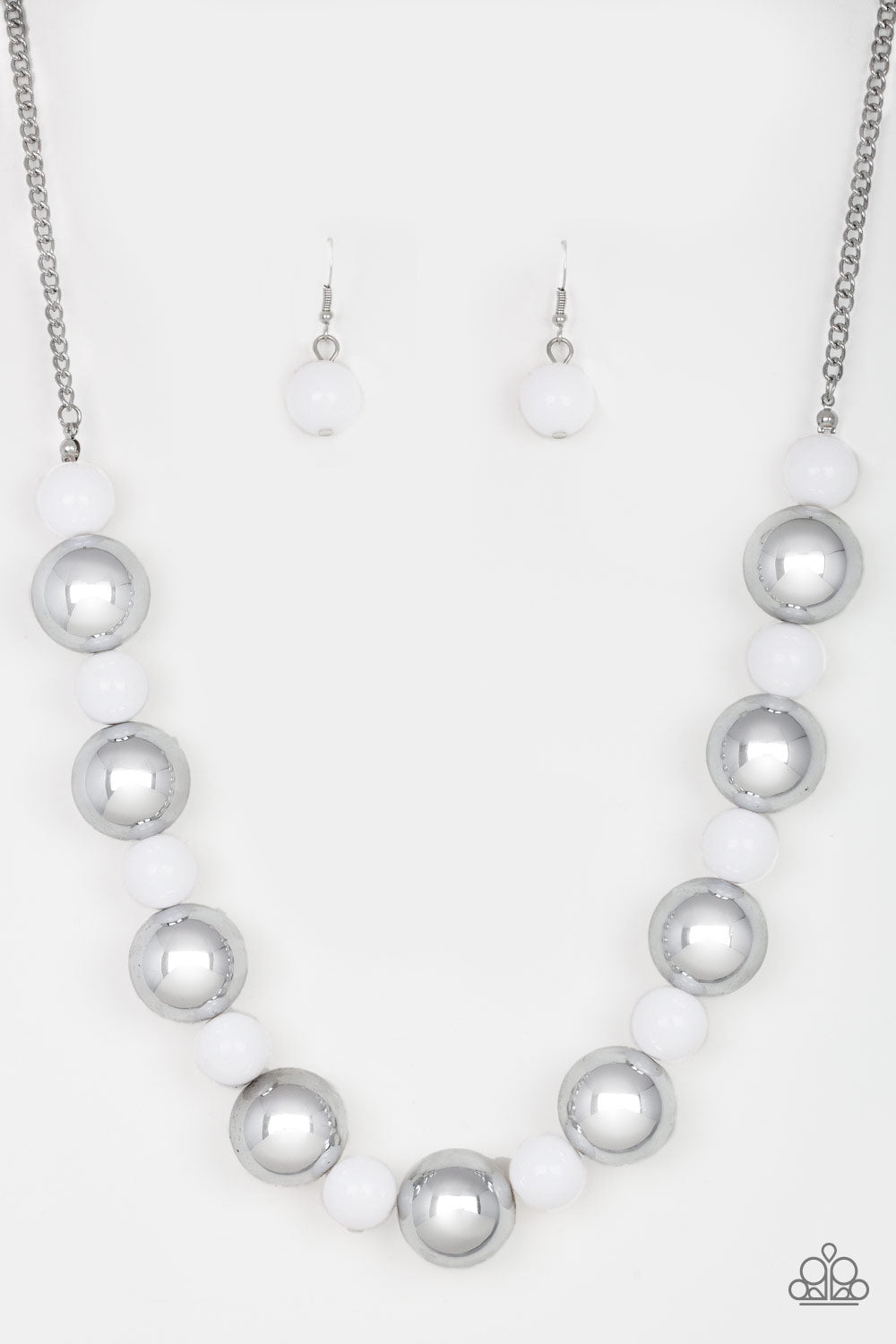 Top Pop - White necklace