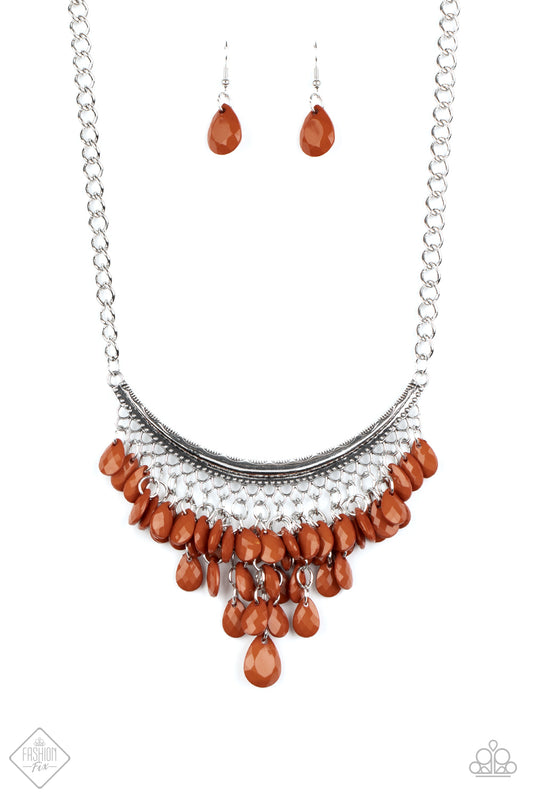 Rio Rainfall - Brown necklace