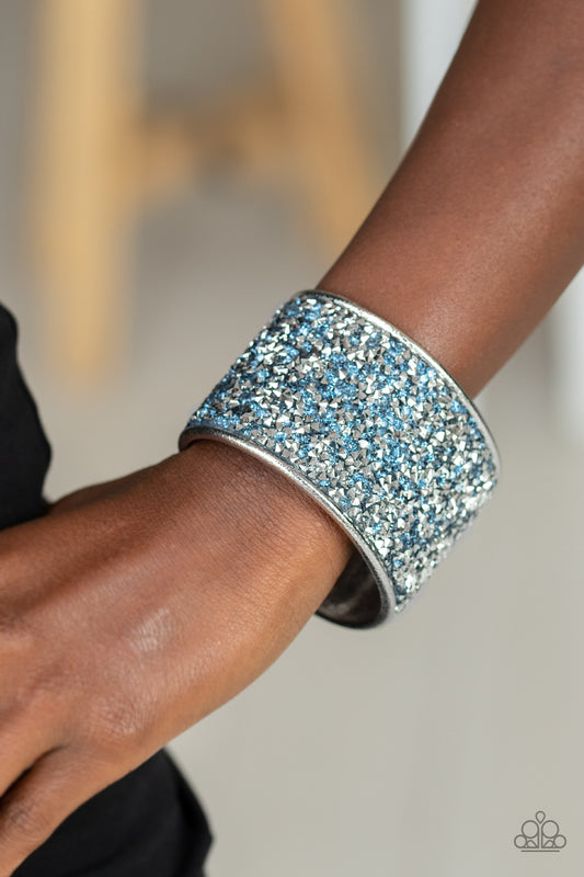 Stellar Radiance - Blue cuff bracelet