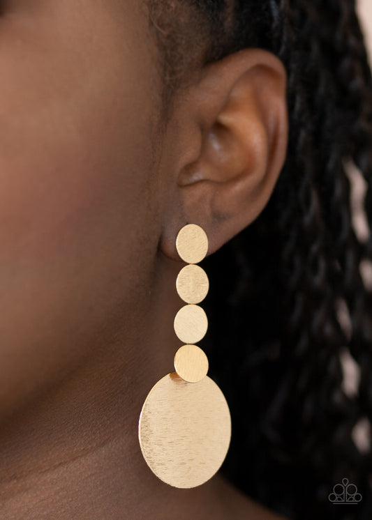 Idolized Illumination - Gold earrings
