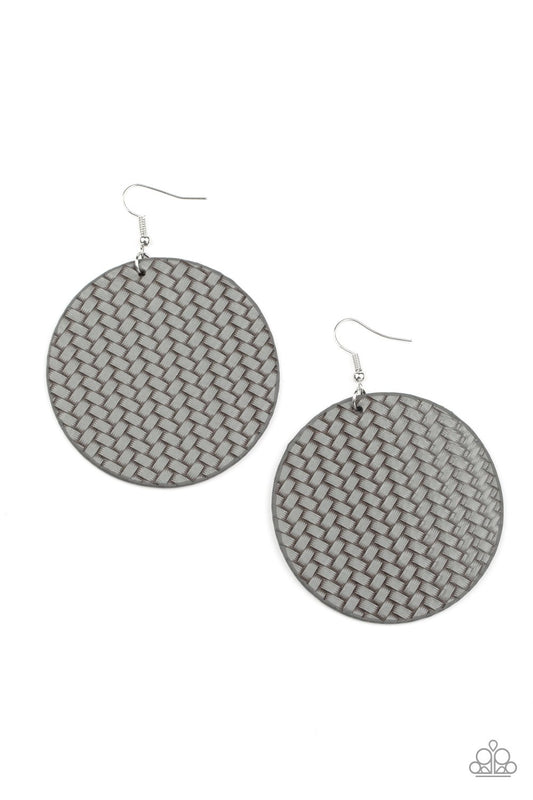 WEAVE Your Mark - silver earrings