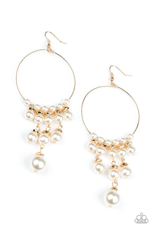 Working The Room - Gold earrings