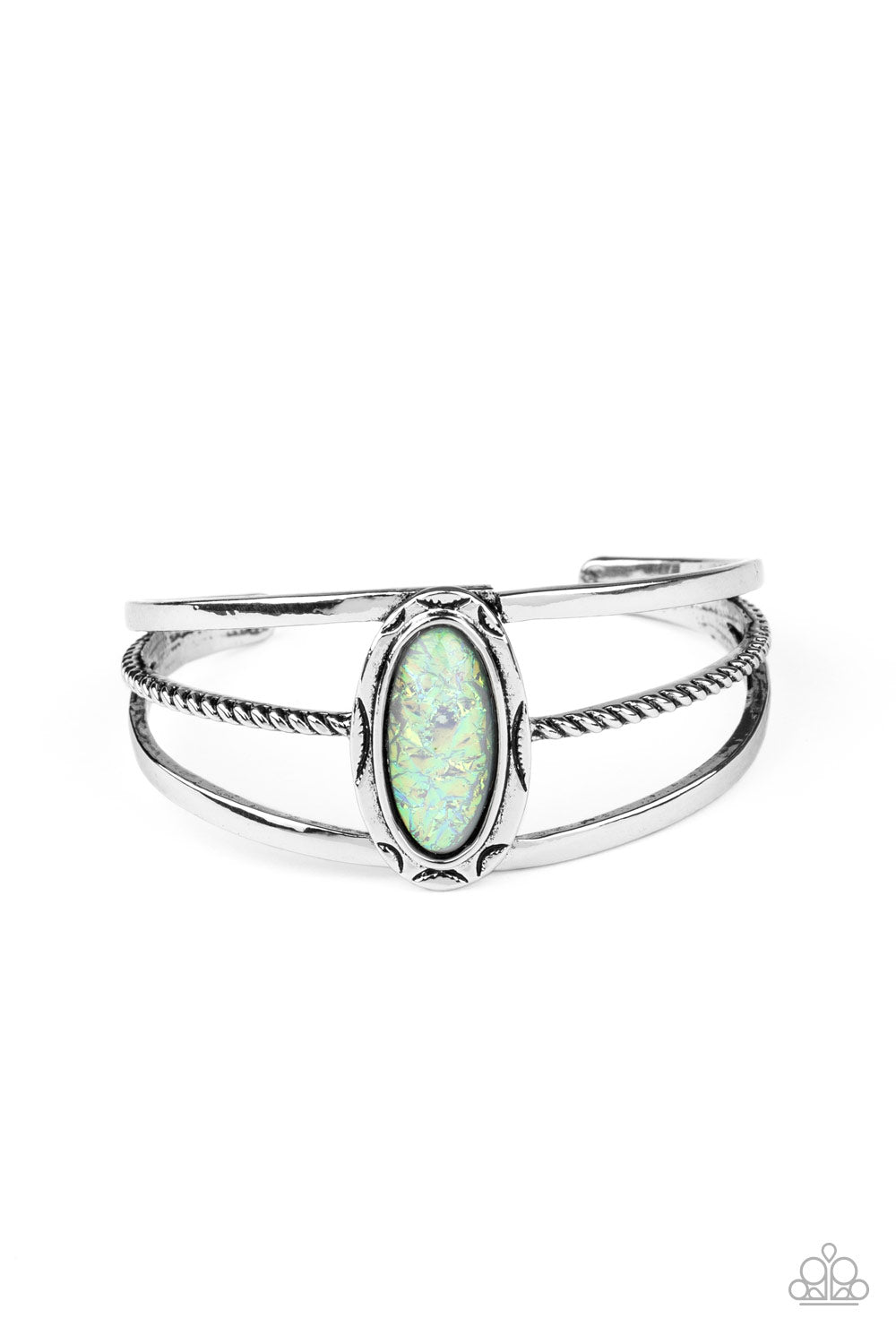 Stone Sahara - Green Multi cuff bracelet