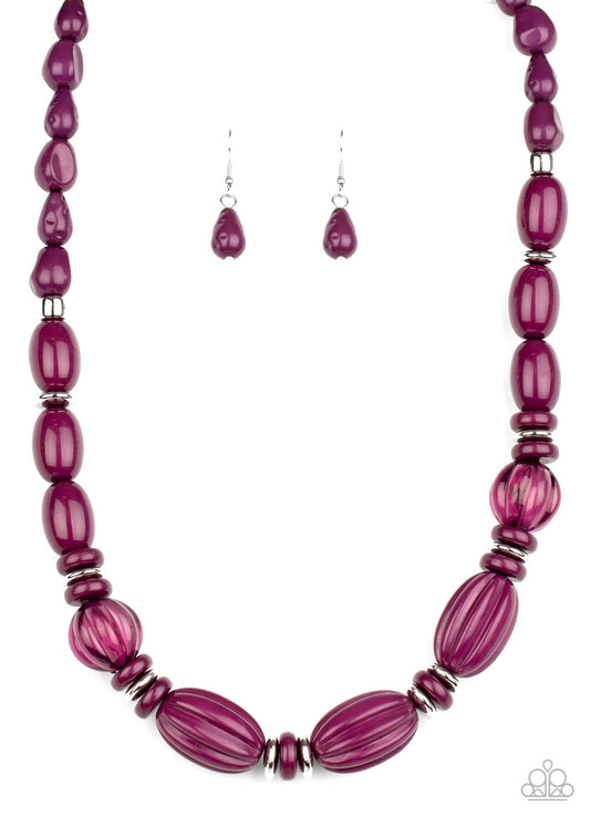 High Alert - Purple necklace