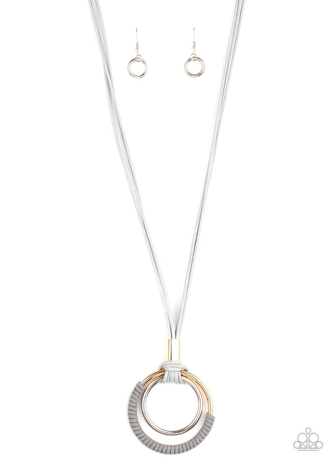 Elliptical Essence - Silver necklace