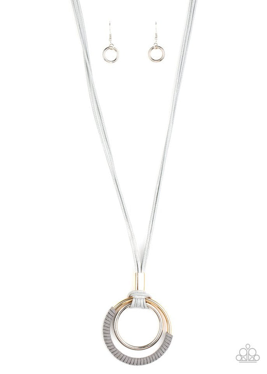 Elliptical Essence - Silver necklace
