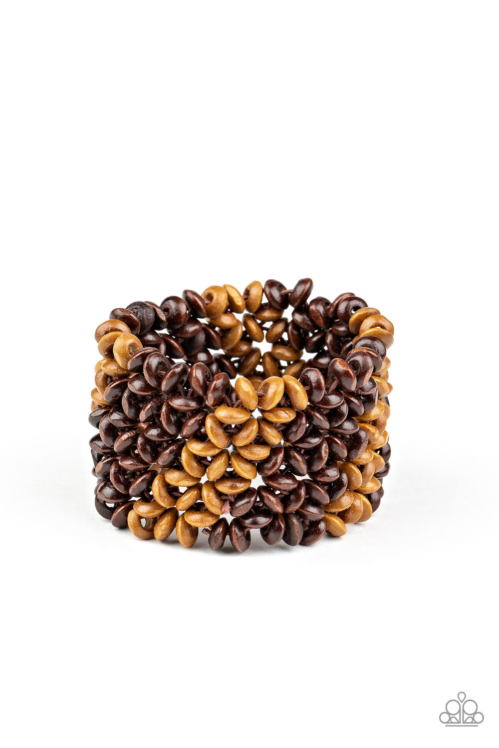 Island Expression - Brown wood bracelet