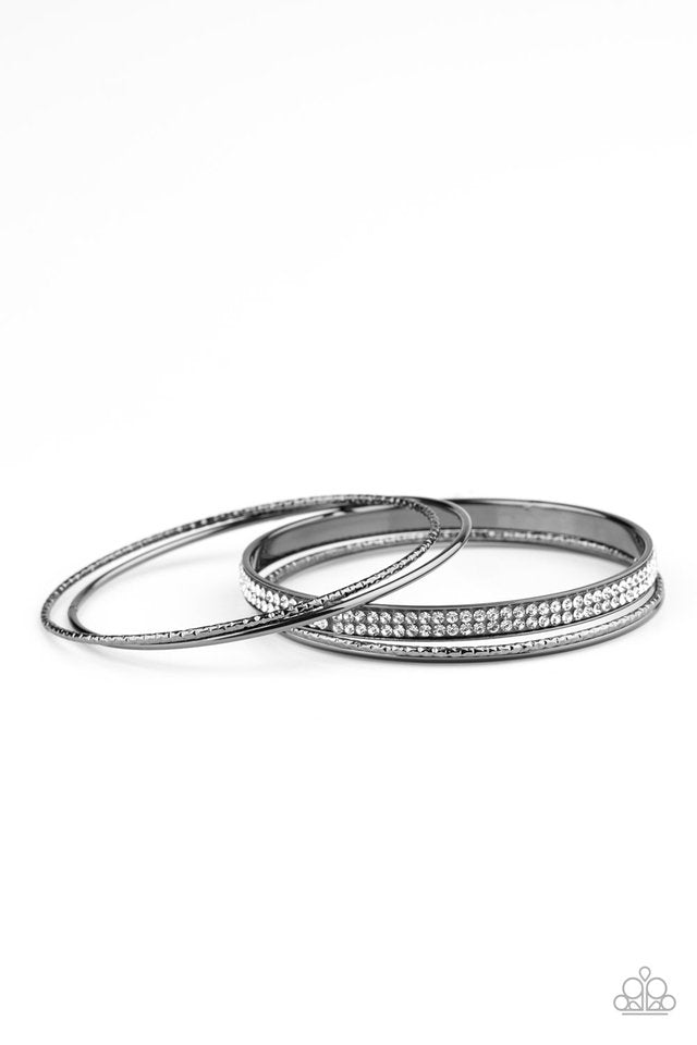 Heap It On - Black/Gunmetal bangles