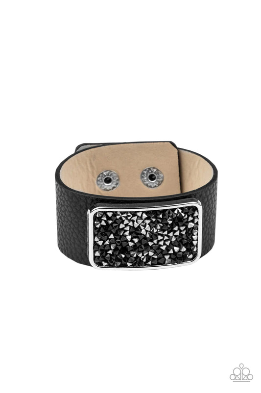 INTERSTELLAR SHIMMER - BLACK WRAP BRACELET