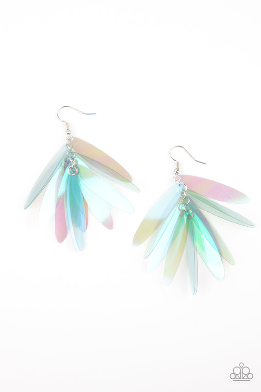 Holographic Glamour - Multi iridescent earrings