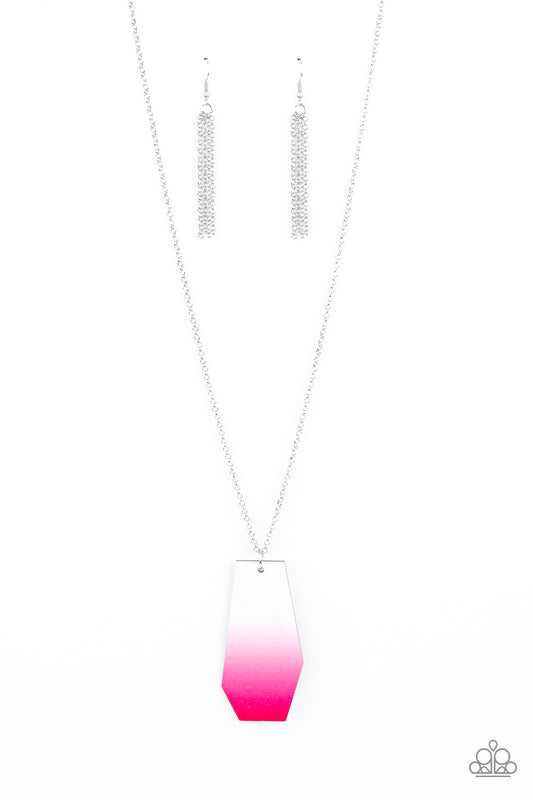 Watercolor Skies - Pink necklace