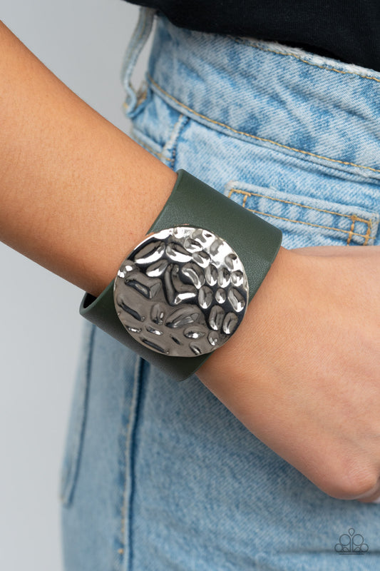 The Future Looks Bright - Green wrap bracelet