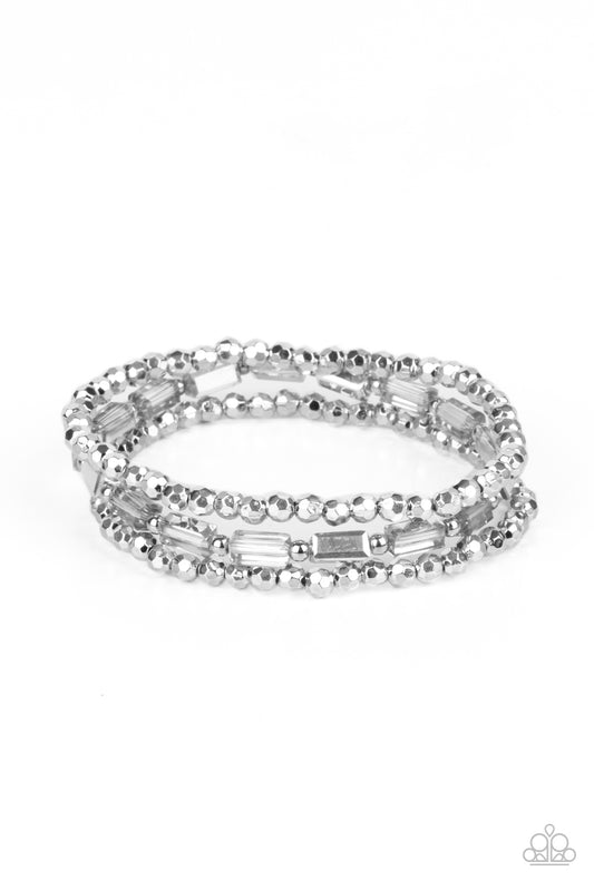 Elegant Essence - Silver iridescent bracelet