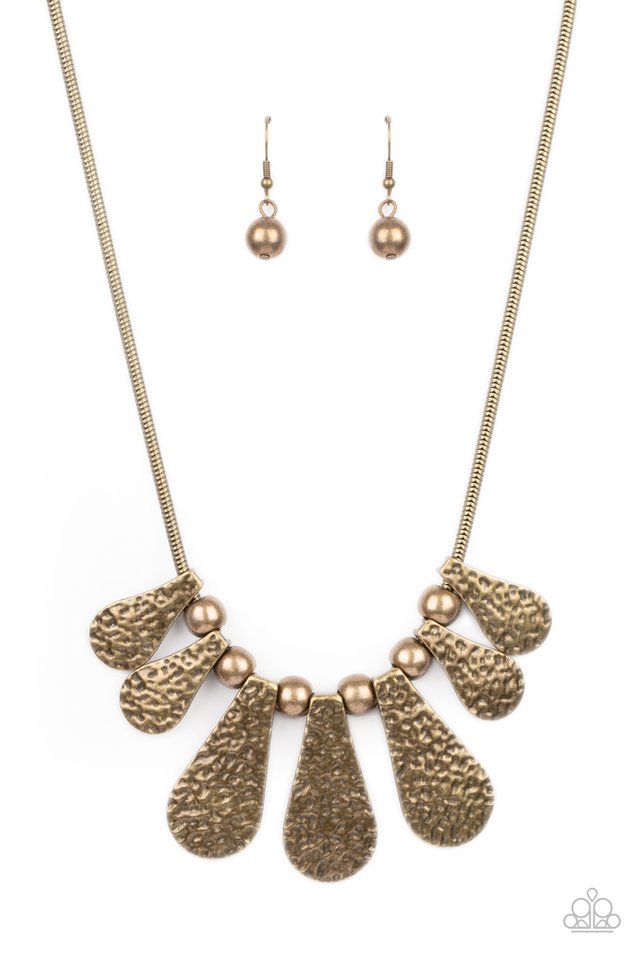 Gallery Goddess - brass necklace