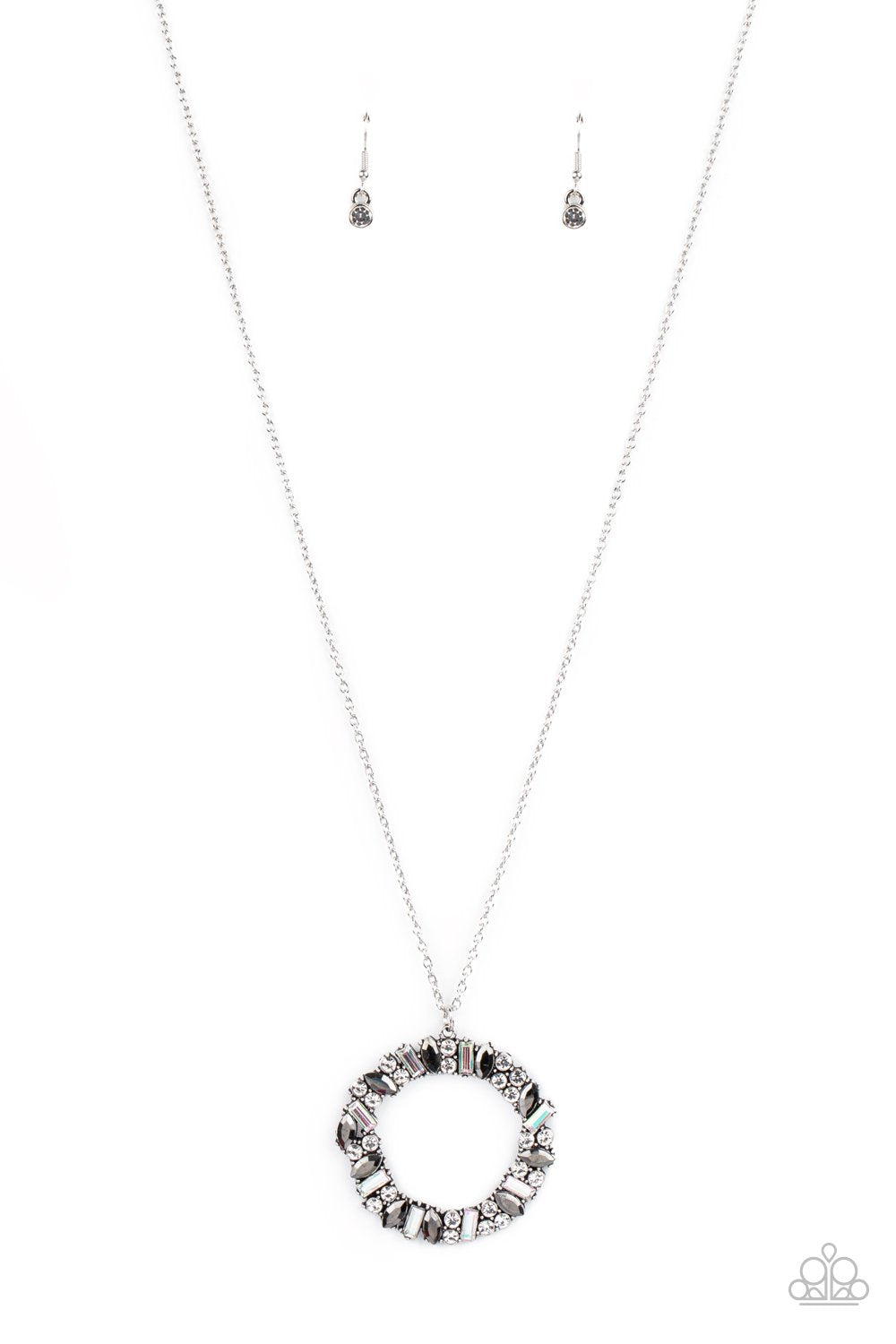 Wreathed in Wealth - Silver Iridescent Necklace