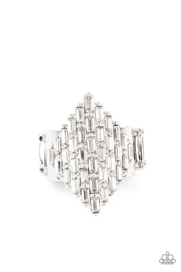 Hive Hustle - White rhinestones ring (Life of the Party - May 2021)