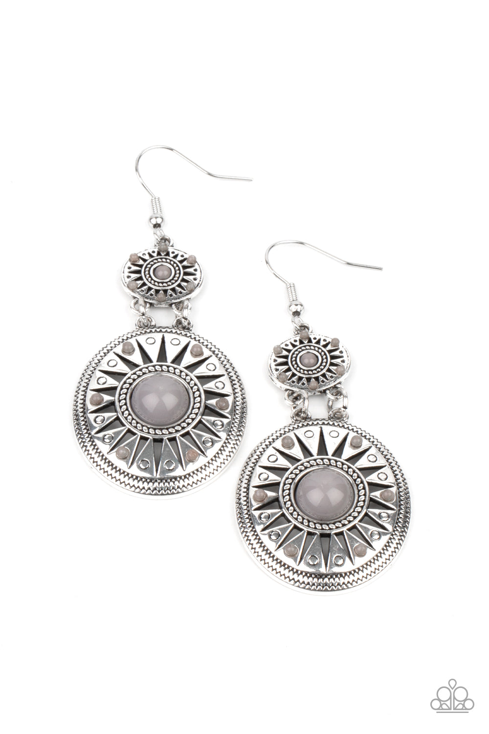 Temple of The Sun - Silver earrings
