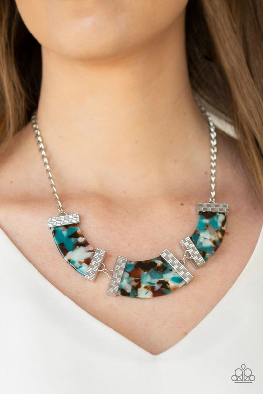 HAUTE-BLOODED - BLUE acrylic necklace