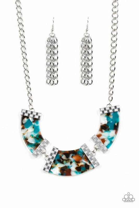 HAUTE-BLOODED - BLUE acrylic necklace