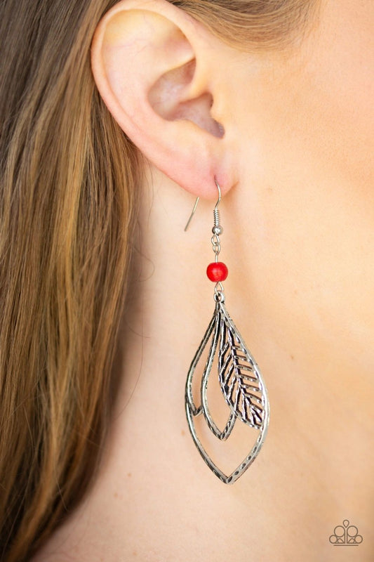 Absolutely Airborne - red earrings