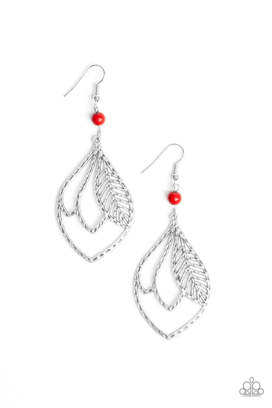 Absolutely Airborne - red earrings