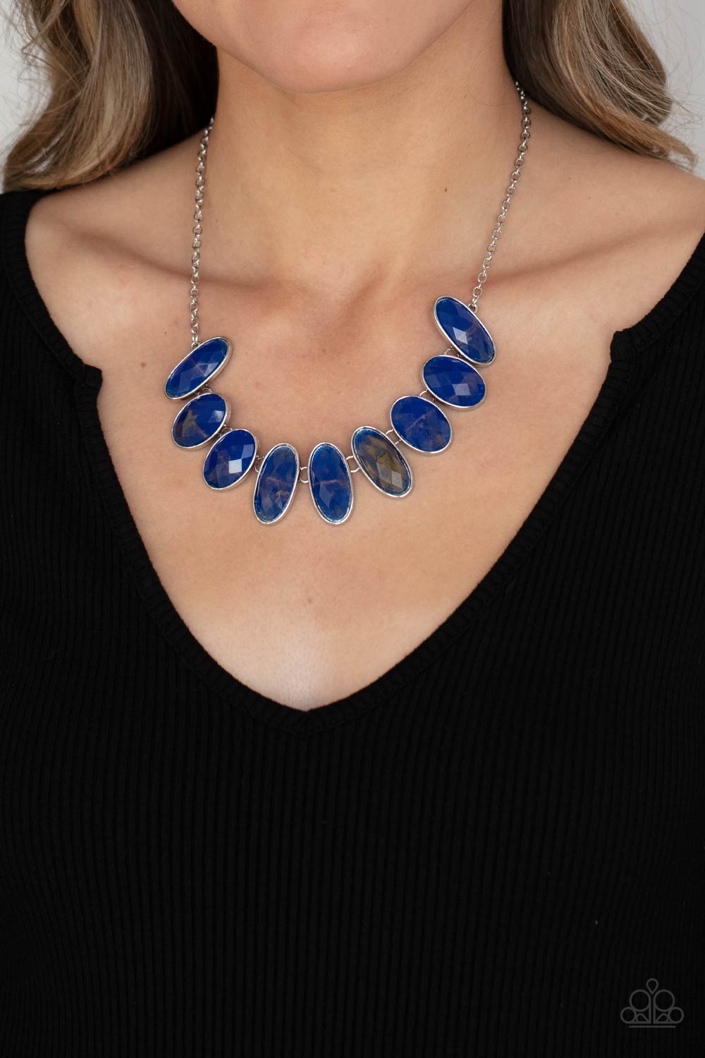 Elliptical Episode - Blue necklace