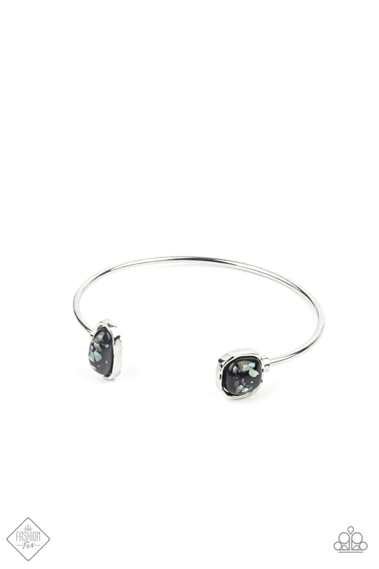 Dont BEAD Jealous - Black iridescent cuff bracelet (June 2021-Fashion Fix)