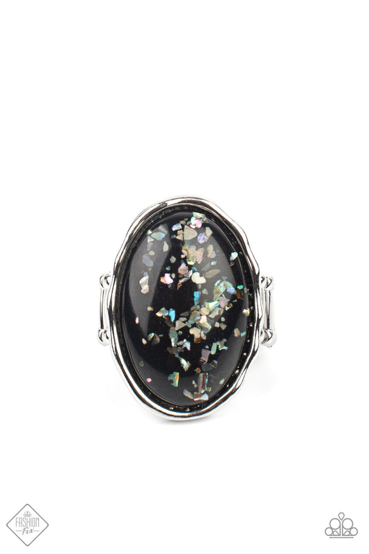 Glittery With Envy - Black iridescent ring (June 2021- Fashion Fix)