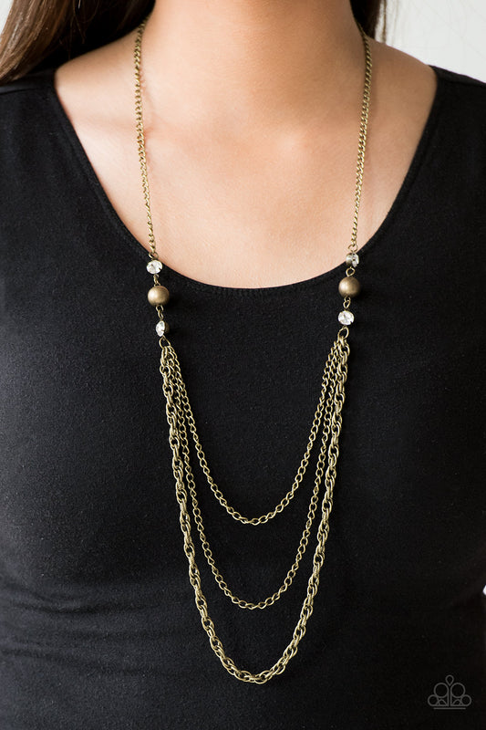 RITZ It All - Brass Necklace