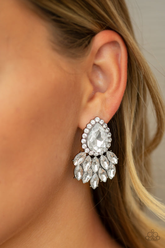 A Breath of Fresh HEIR - Black post earrings