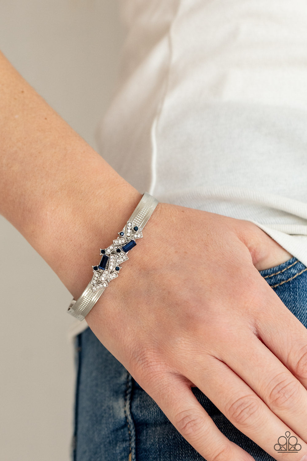 A Chic Clique - Blue cuff bracelet