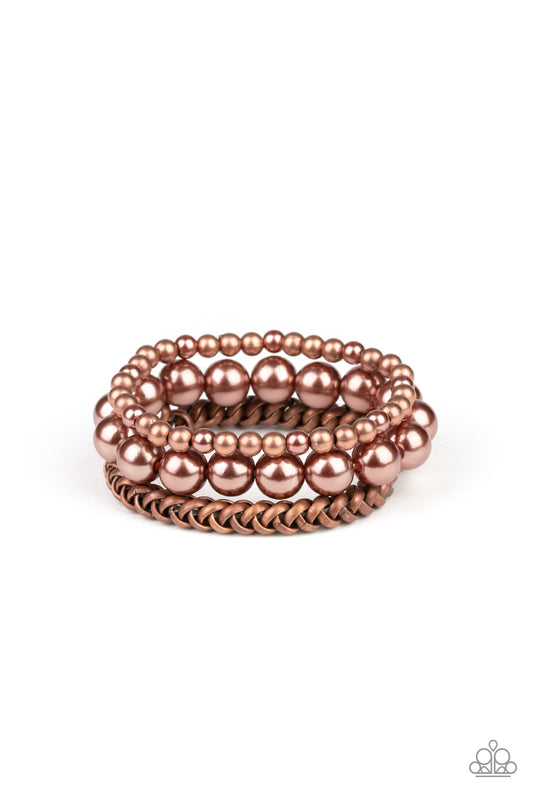 A PEARL-fect Ten - Copper bracelet